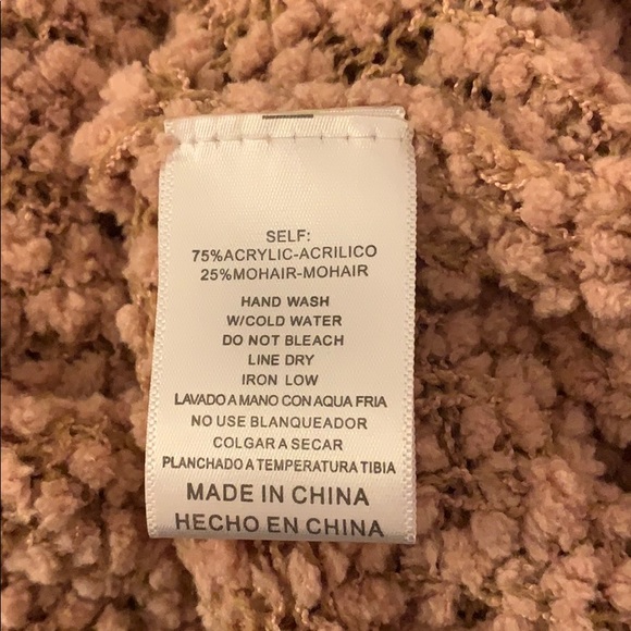 Tan/Light Pink Listicle Cardigan - Picture 5 of 5